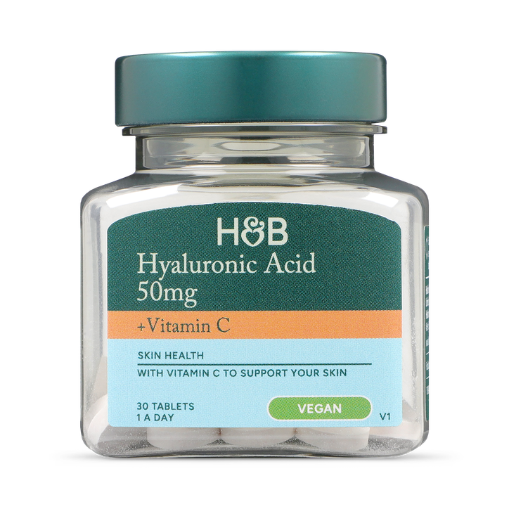 Holland & Barrett High Strength Hyaluronic Acid 50mg 30 Tablets